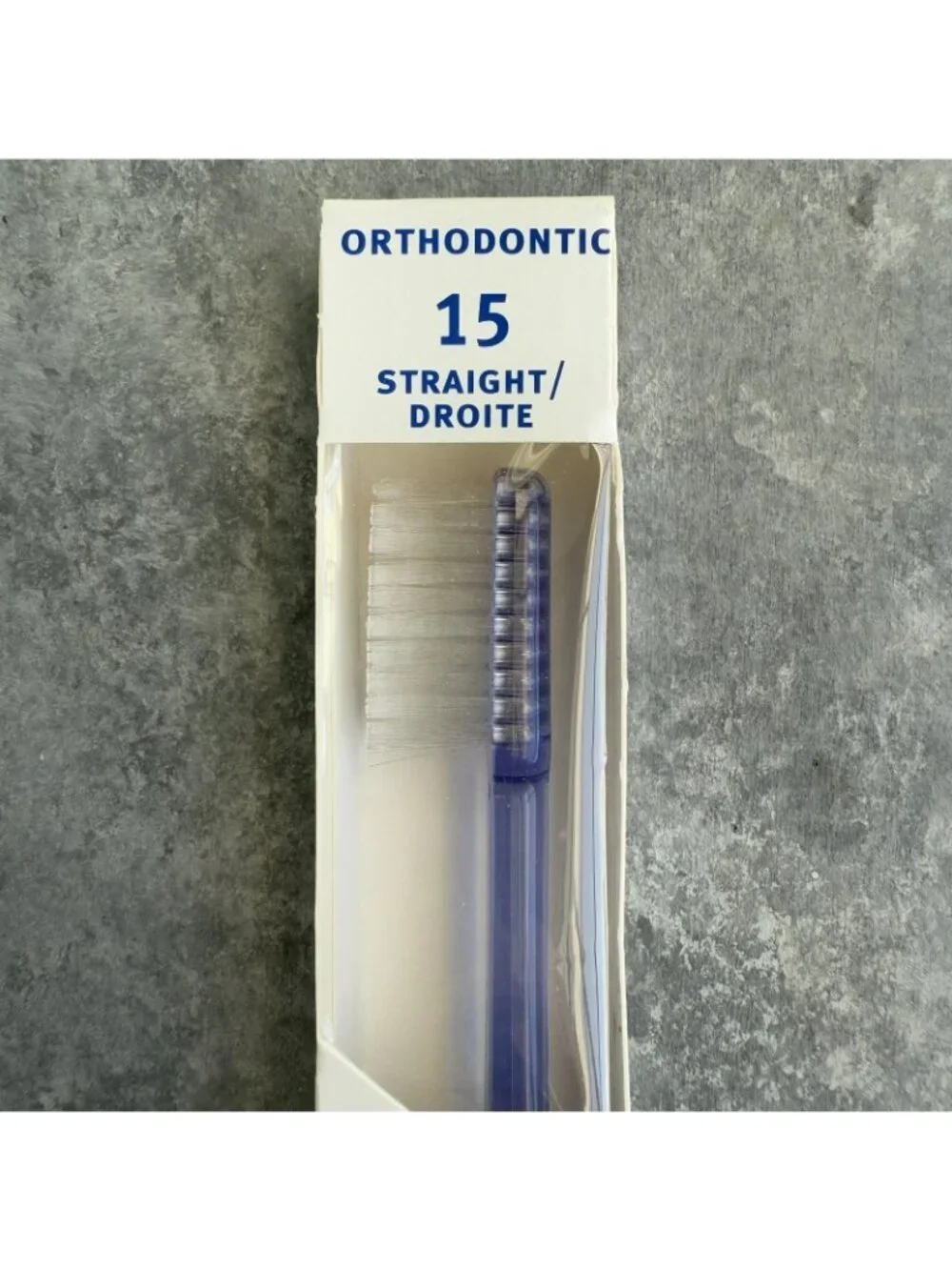 Oral-B Orthodontic 15 Soft Straight Toothbrush For Braces Made in USA Purple NEW